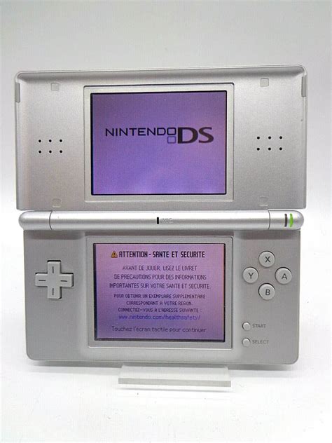 Nintendo DS Lite Metallic Silver System 